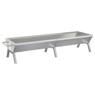 vidaXL Vidaxl - Bandeja Para Barbacoa Acero Inoxidable Plateado 158x42x31 Cm