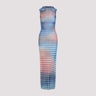 Jean Paul Gaultier Mesh Printed air Long Dress