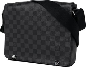 Louis Vuitton Black Noir Damier Graphite Shoulder Bag (Pre-Owned)