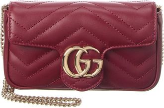 Gucci GG Marmont Super Mini Matelasse Leather Shoulder Bag