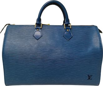 Louis Vuitton Speedy P9 Bandouliere Pochette Monogram Leather Black Leather Handbag (Pre-Owned)