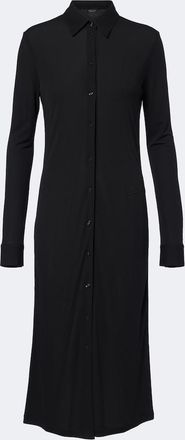 Gucci Semi-sheer cr&ecirc;pe jersey shirt dress