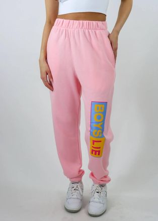 Boys Lie Better Half Mac Slim Sweatpant In Pink