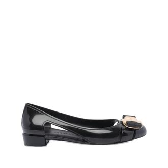Ferragamo Nero Ballerina Flat - Black