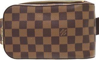 Louis Vuitton Damier Canvas Ebene Damier Canvas Sling Bag (Pre-Owned)