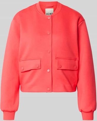 Ichi Regular Fit Jacke mit Viskose-Anteil Modell Kate in Neon Pink, Gr&ouml;&szlig;e XXL