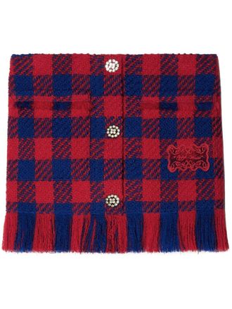 Off-white Gonna Vichy - Rosso