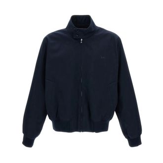 A.P.C. Bomber Jackets, male, Blue, Size: M Zipped Jacket