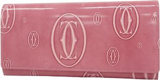 Cartier Pink Long Wallet (Bi-Fold) (Pre-Owned)