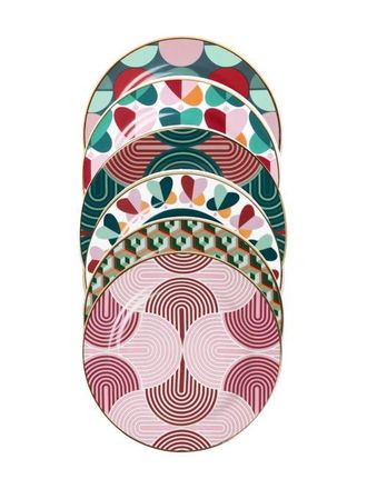 La DoubleJ Dessert Plates Set Of 6 Slinky Mix at Nordstrom