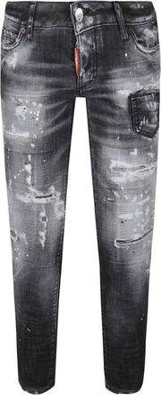 Dsquared2 Jennifer Cropped - Dames - Slim Fit Jeans - Zwart - M - Jeans