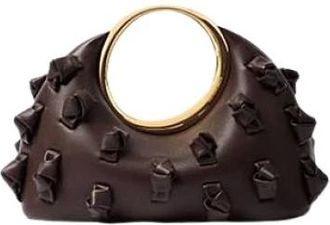 Jacquemus Mini handvat tas - Dames - Handtassen - Bruin - ONE Size - Katoen - Tassen