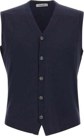 KANGRA Truien & Vesten, Heren, Blauw, 4Xl, Wol, Gebreid Vest