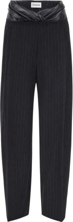 Andamane Wijde broek - Dames - Broeken - Zwart - XS - Katoen - Broeken