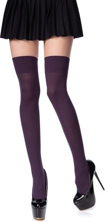 Romartex Women Girl Thigh High Socks Overknee Over the Knee High Socks Stockings, Plum