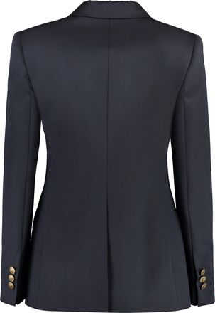 Givenchy Womens Midnight Blue Wool Blend Blazer - Black - Size EU 36 (Womens)