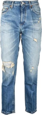 Dondup jeans - Dames - Slim Fit Jeans - Blauw - W26 - Katoen - Jeans