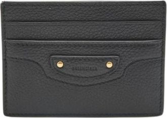 Balenciaga Pre-owned Wallets, female, Black, Size: ONE SIZE Pre-owned Vintage Leather Wallet