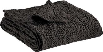 Vivaraise Copripiumino Vivaraise Tana - Nido DApe 100% Cotone Stonewashed, Grigio Carbone, 240 X 260 Cm