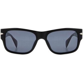 Rag & Bone 55mm Rectangular Sunglasses in Black at Nordstrom Rack