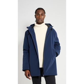 Stutterheim Stockholm Matte Winter Coat in Navy at Nordstrom, Size X-Large