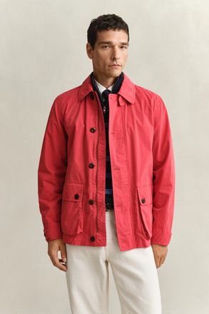 GANT Men Cotton Decker Jacket (XXXL) ROSE RED