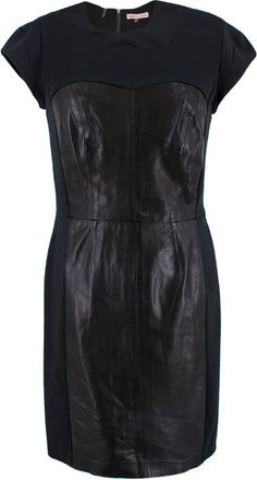 Rebecca Taylor Leather Bustier Dress
