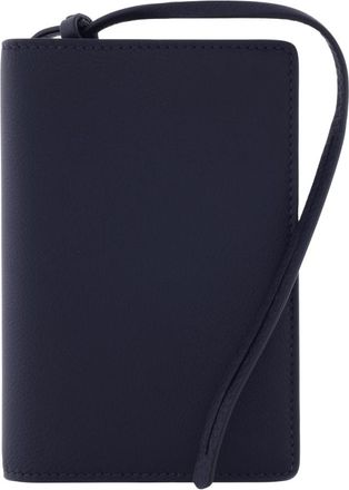 Ferragamo Logo Stamp Leather Passport Holder