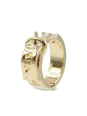 Vivienne Westwood 2020s logo-engraved earring - unisex - Brass - One Size - Gold