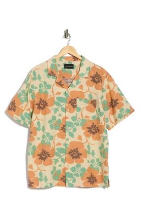 Lucky Brand Floral Camp Shirt in Floral Print at Nordstrom Rack, Size Xx-Large