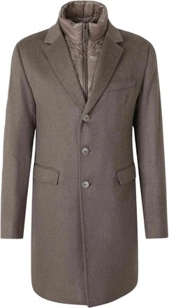 Herno Single-Breasted Coats - Heren - Mantel - Bruin - M - Jassen