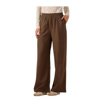 Ydence Ydence - Bruine Broeken Yade voor Herfst/Winter - Dames - Broeken - Bruin - Maat: XL Poliester