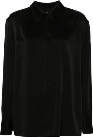 Jil Sander Pointed-collar Satin Shirt