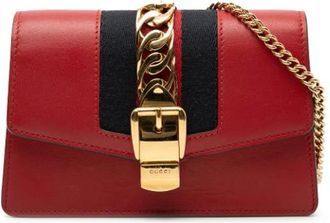 Gucci Pre-owned Cross Body Bags, female, Red, Size: ONE SIZE Pre-owned Leather crossbody-bags
