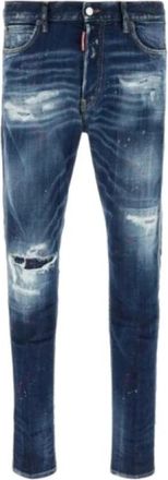 Dsquared2 Cool Guy Jeans - Heren - Slim Fit Jeans - Blauw - XS - Katoen - Jeans