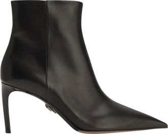 Dolce & Gabbana Devotion Enkellaars - Dames - Laarzen met Hak - Zwart - 37 EU - Katoen - Schoenen