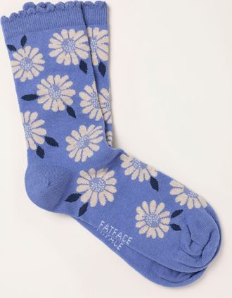 Fat Face FatFace Blue Daisy Socks