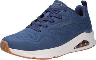 Skechers Heren, Schoenen, Blauw, Maat: 45 EU Leer