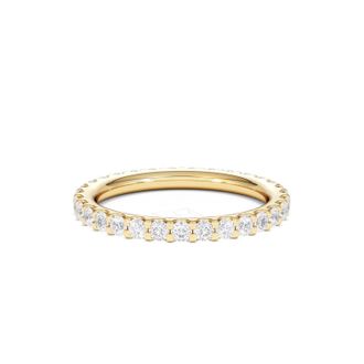 The Diamond Store Erin Lab Diamond Eternity Ring 18K Gold 1.00ct G/Vs