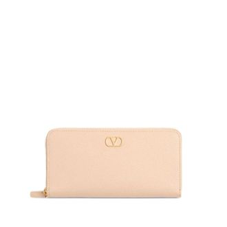 Valentino Garavani VLogo Signature Zippered Wallet - female - Valentino Garavani - Wallets & Cardholders - Pink - ONE SIZE - Accessories