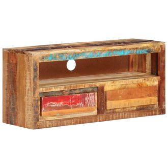vidaXL Mueble De Tv Madera Maciza Reciclada 88x30x40 Cm Vidaxl