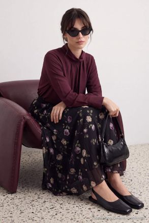 Trendyol Modest Dames Meerkleurig Bloemen Maxi A-lijn Modest Rokken