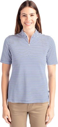 Cutter & Buck Virtue Eco Pique Stripe Recycled Womens Top