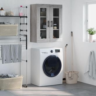 vidaXL Armario De Pared Gris Sonoma 69,5x34x90 Cm Vidaxl