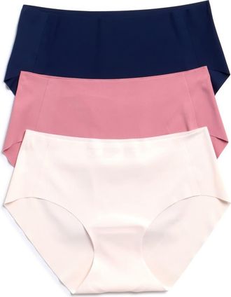 Honeydew Intimates Cool Luxe 3-Pack Hipster Briefs in Pink Assorted at Nordstrom Rack, Size Large/x-Large
