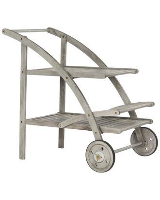 Safavieh Lodi Indoor/Outdoor Grey Wash Tea Cart