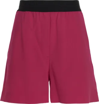 Msgm Fuchsia Virgin Wool Bermuda Womens Shorts