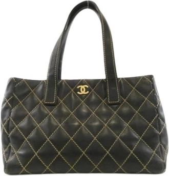 Chanel Pre-owned Vintage Tote Bag - Dames - Vintage Shopper - Zwart - ONE Size - Vintage