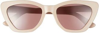 DIFF Eyewear Camila 55mm Gradient Square Sunglasses in Brown at Nordstrom