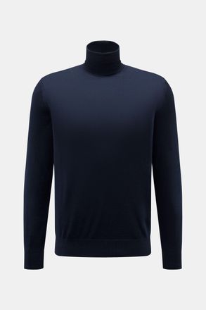 Braun Hamburg Men - Merino turtleneck jumper navy
